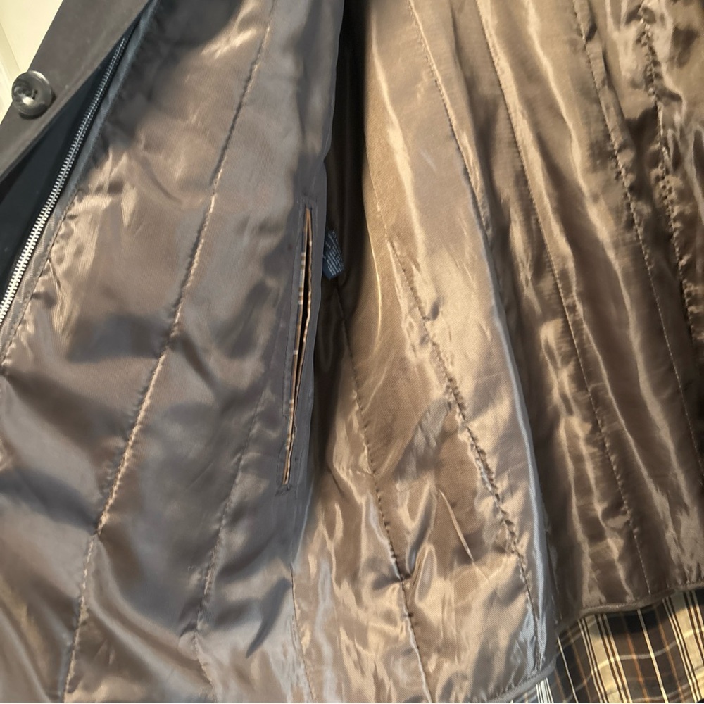 London Fog Men's Dark Trench Coat - Picture 3 of 4